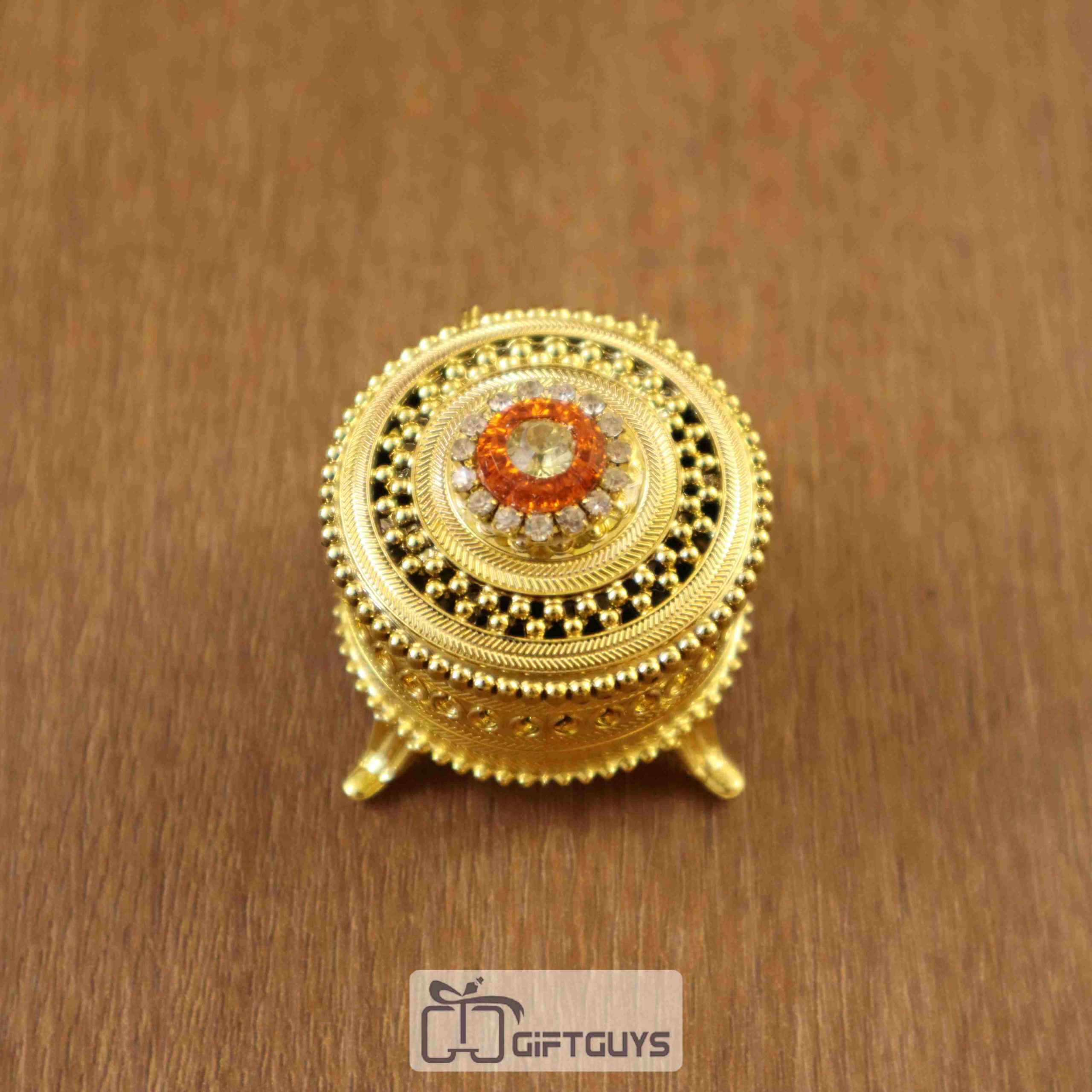 Stone Worked kumkum Box