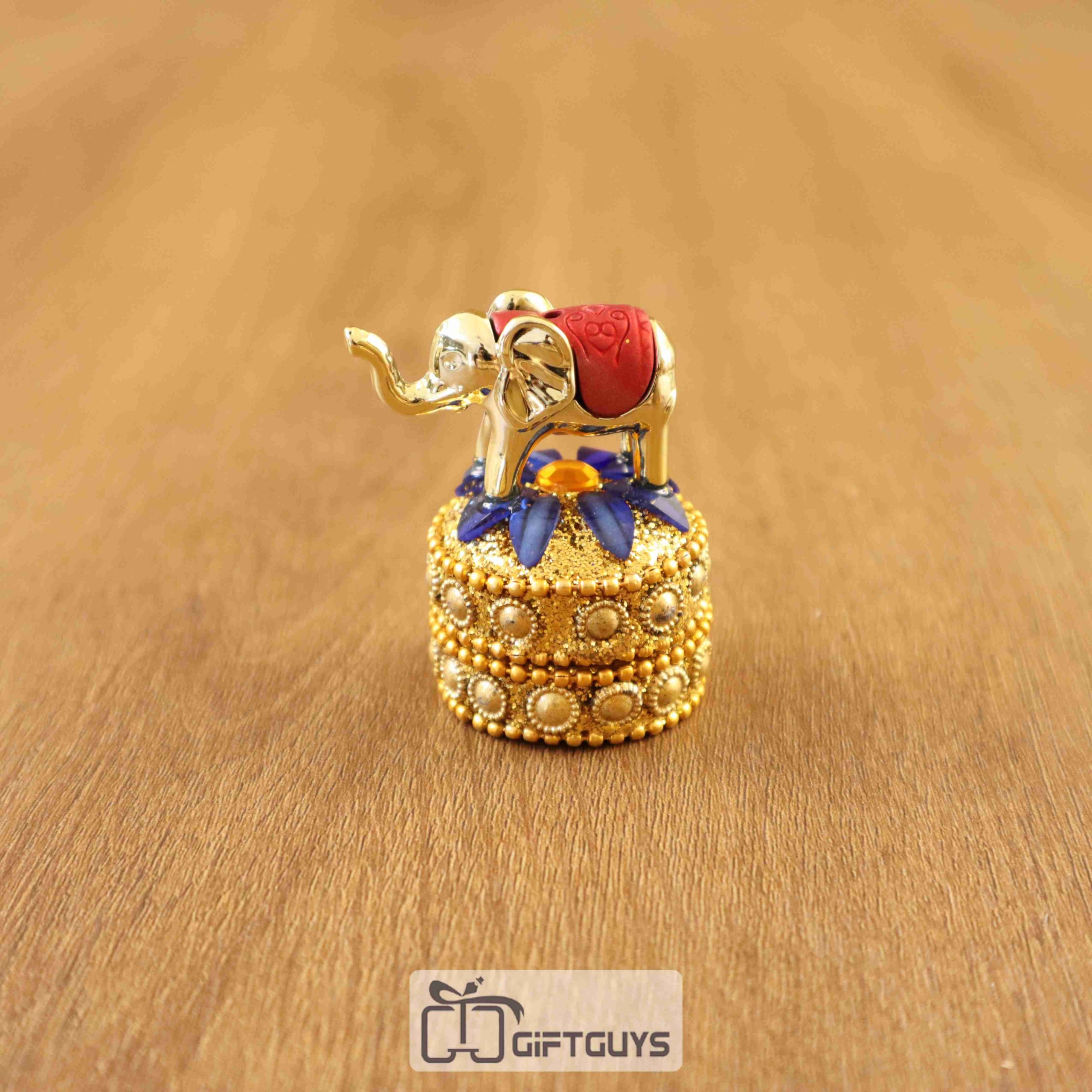 Decorative Elephant Kumkum Box