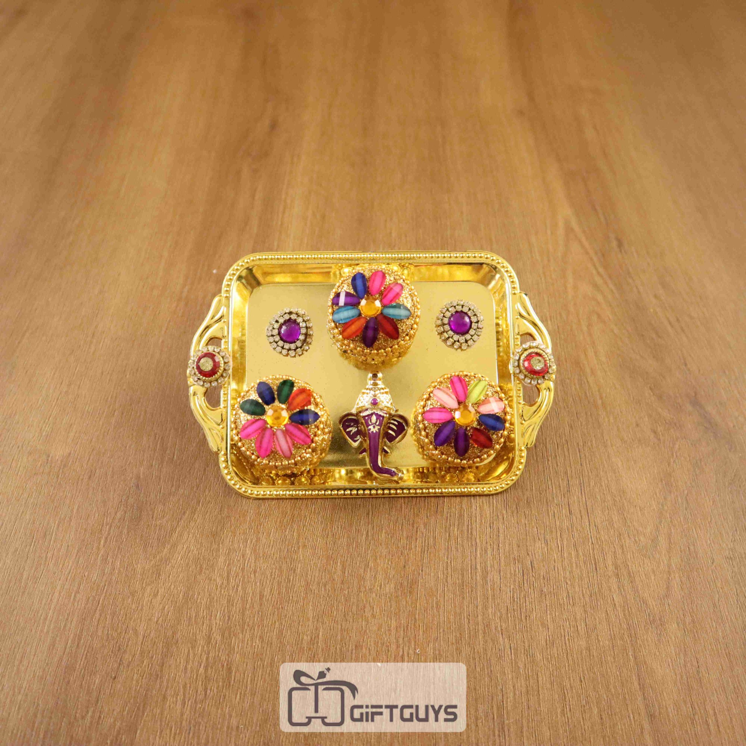 3 Kumkum Box With tray