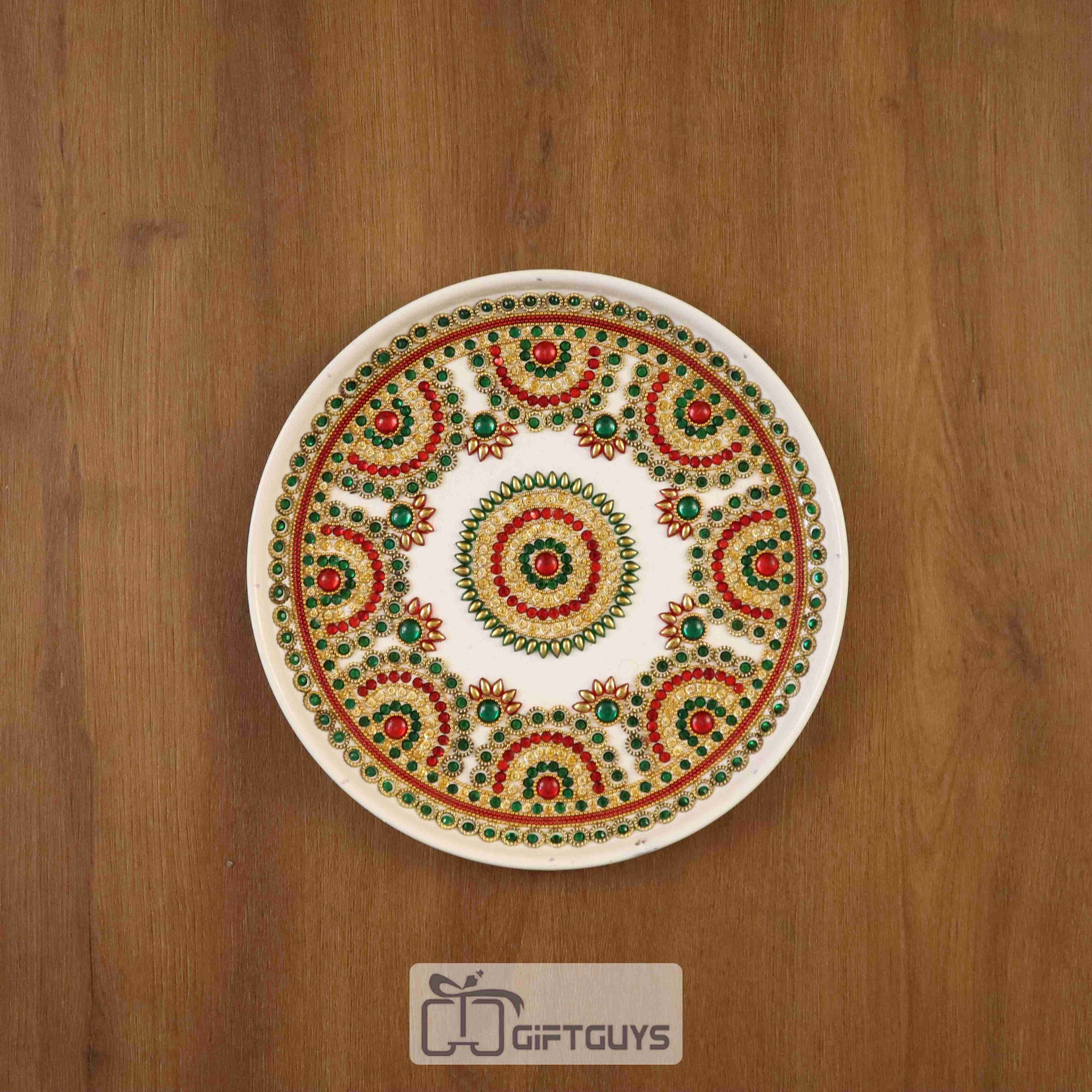 Decorative Ston Worked Plate 9 inch