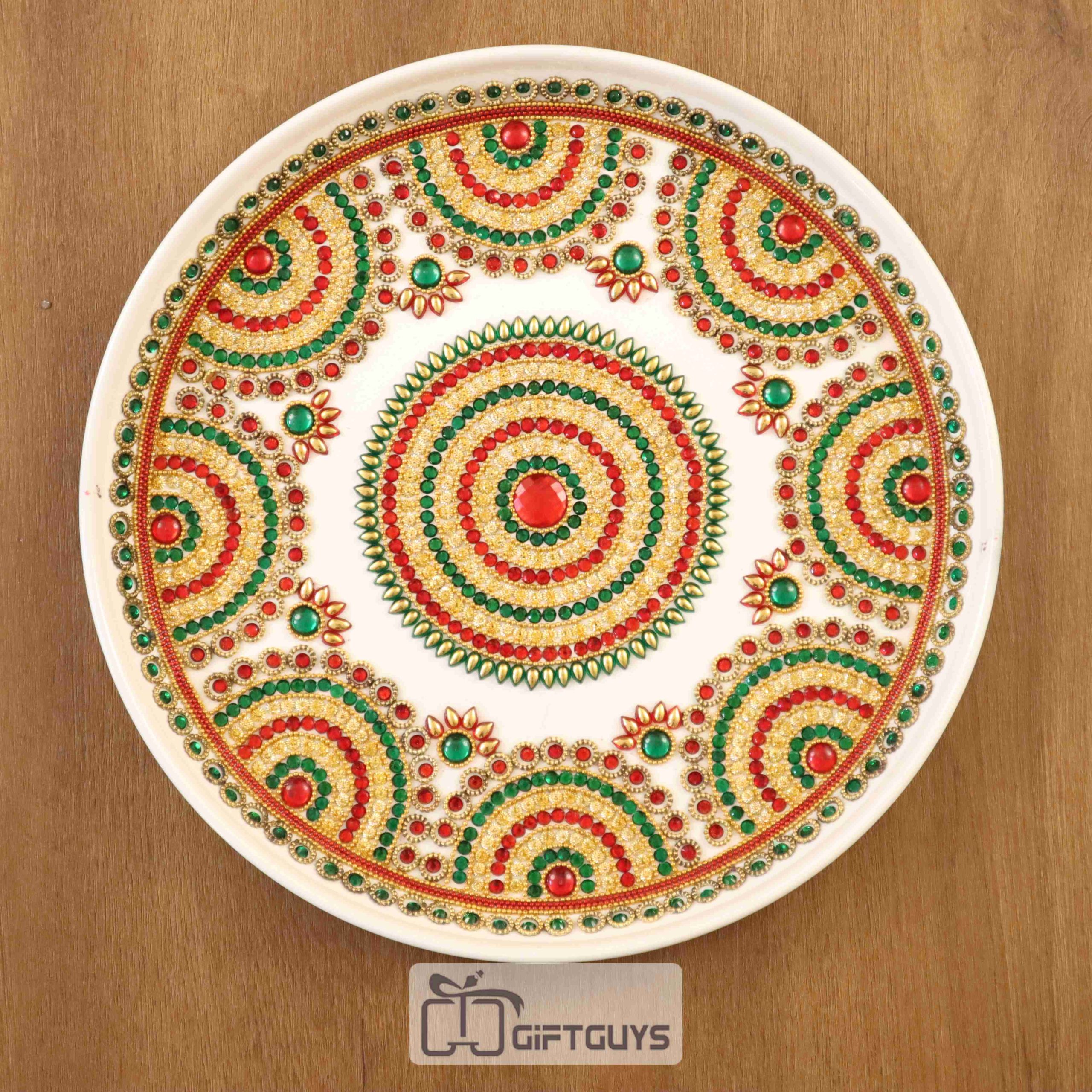 Decorative Ston Worked Plate 12 inch