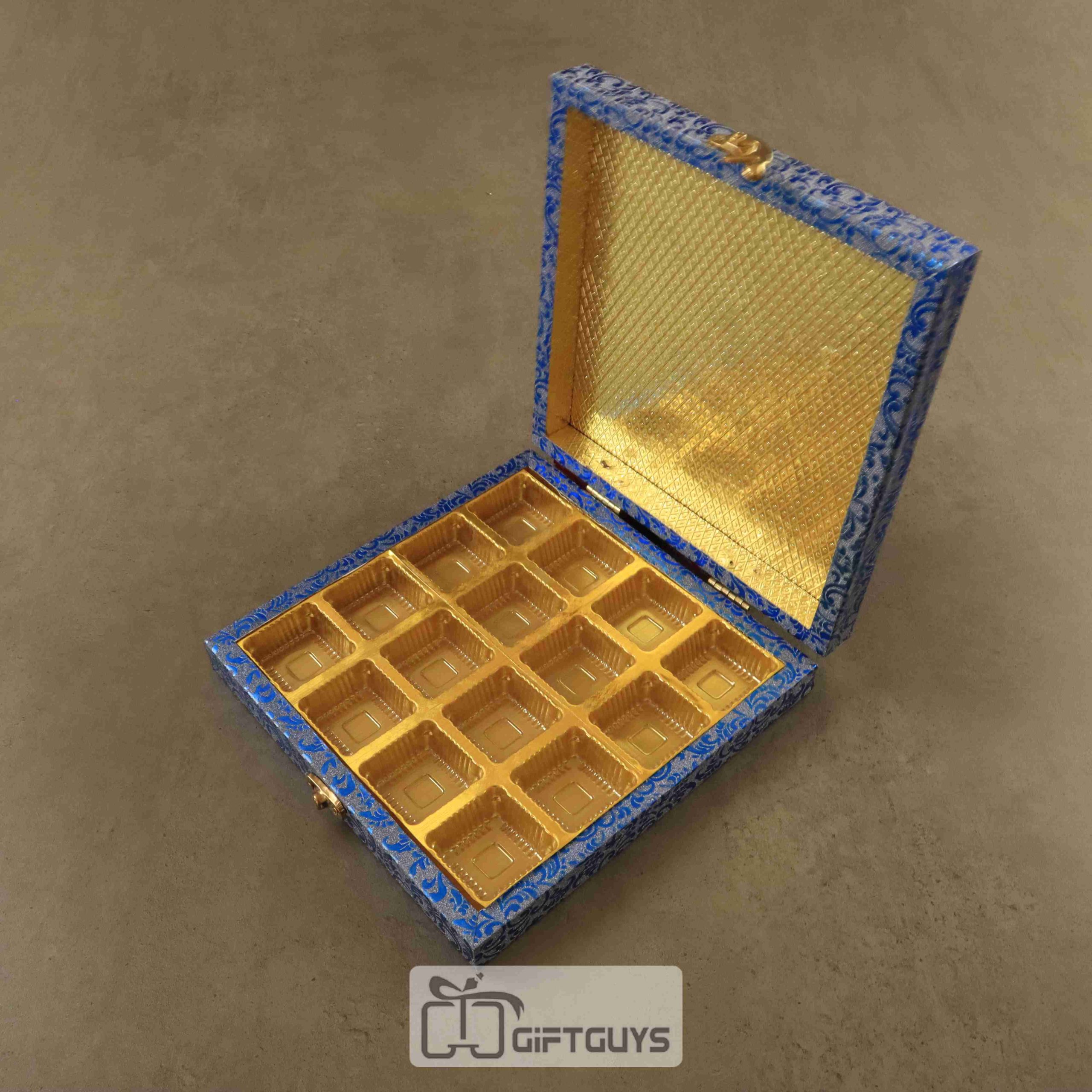 Blue Chocolate Box 16 Cavity
