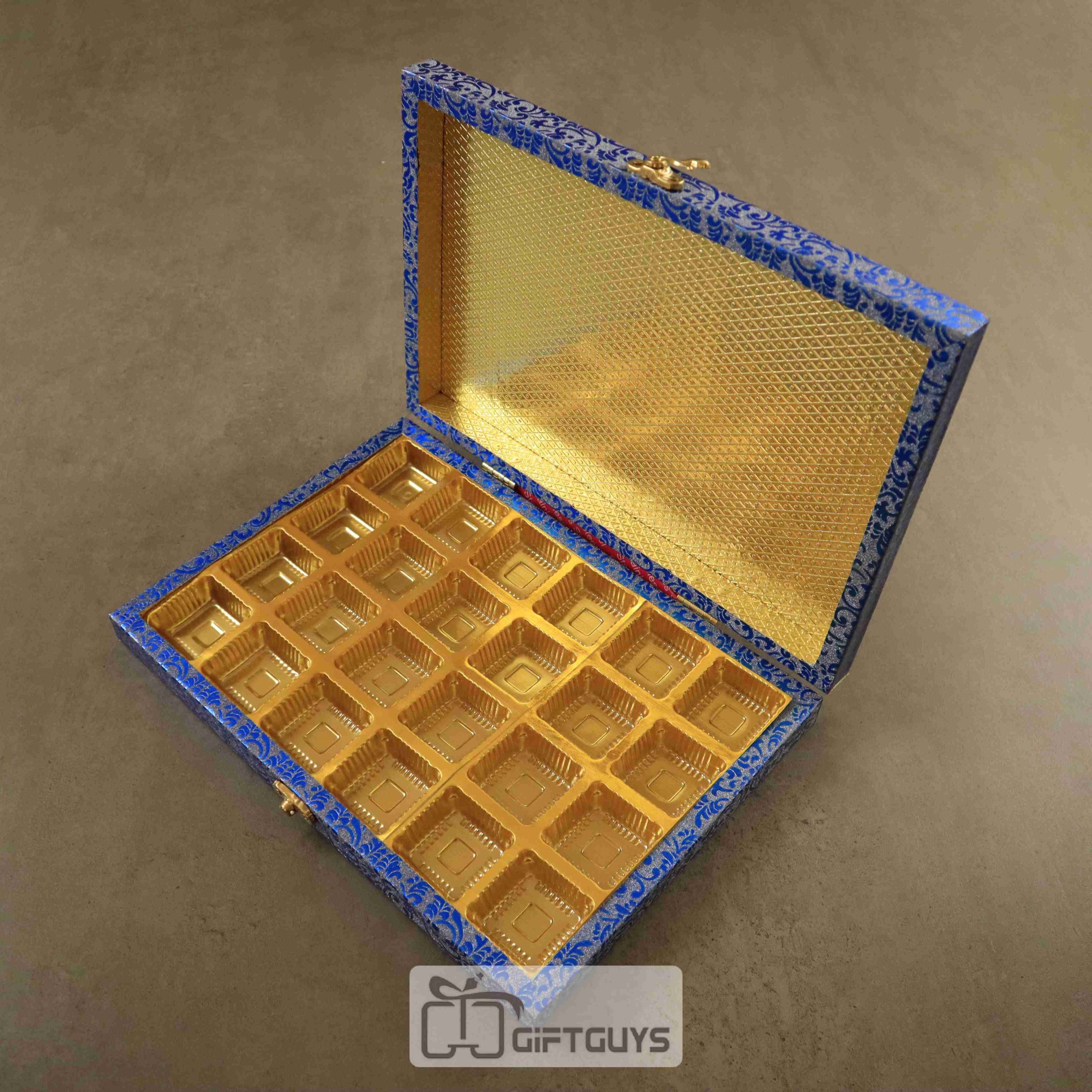 Blue Chocolate box 24 Cavity