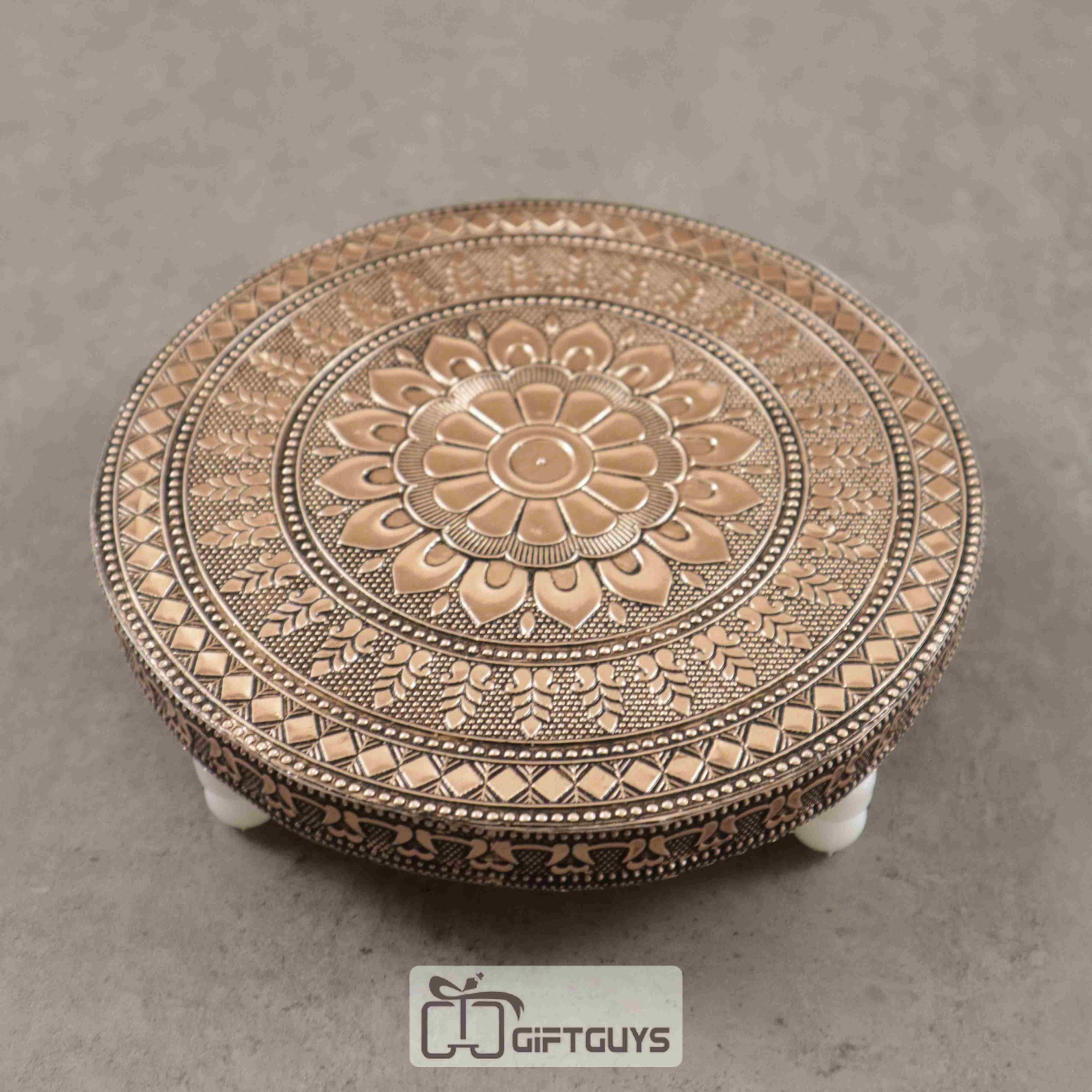Copper Oxidised Pooja Bajoth 6.5 inch