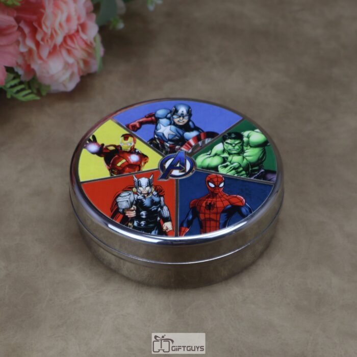 Kids Avengers Theme Stainless Steel Storage Gift Box