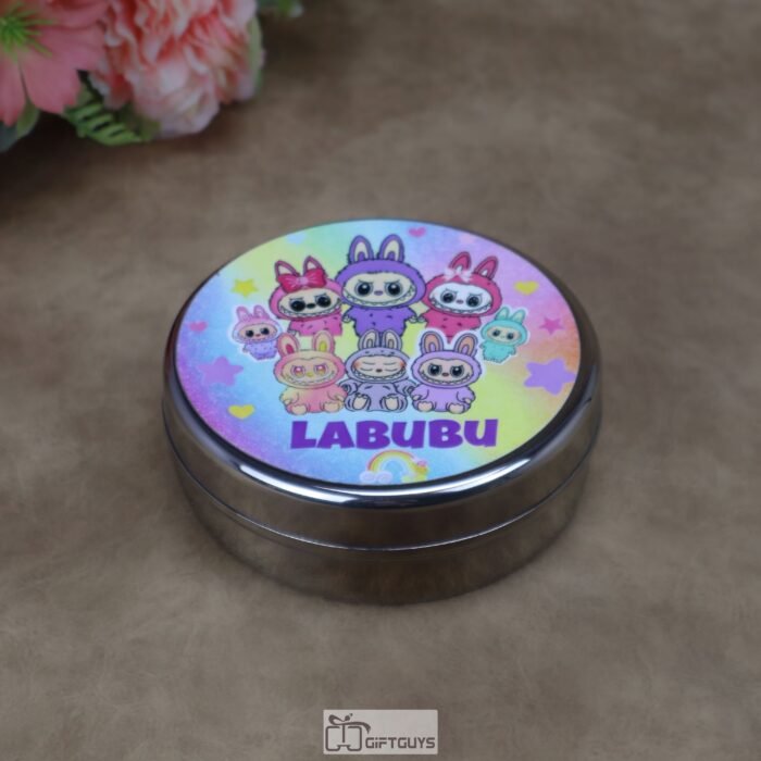 Kids Labubu Theme Stainless Steel Storage Gift Box
